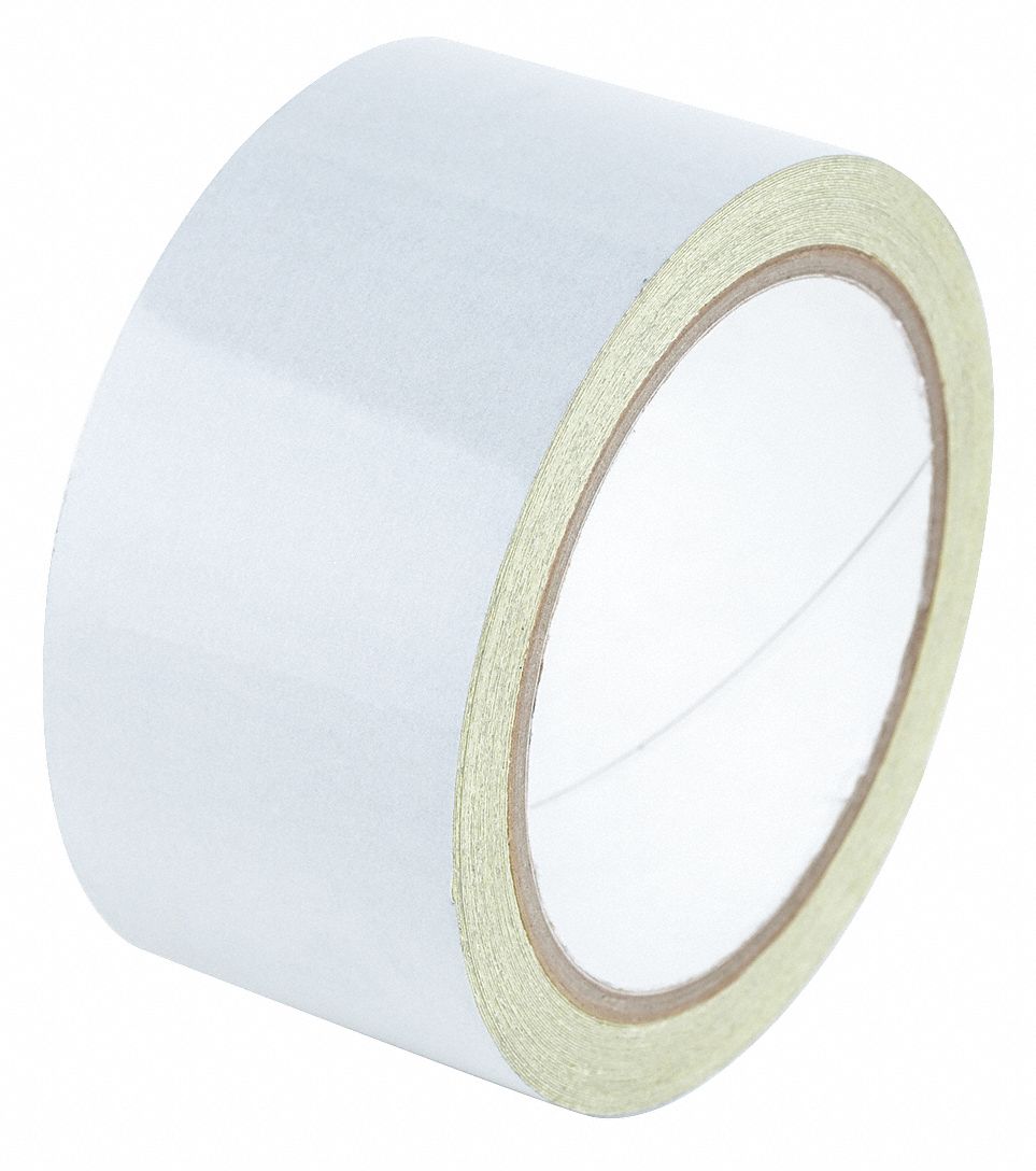 Floor Marking Tape: Reflective, Solid, White, 2 in x 30 ft, 5.5 mil Tape Thick, Approved Vendor