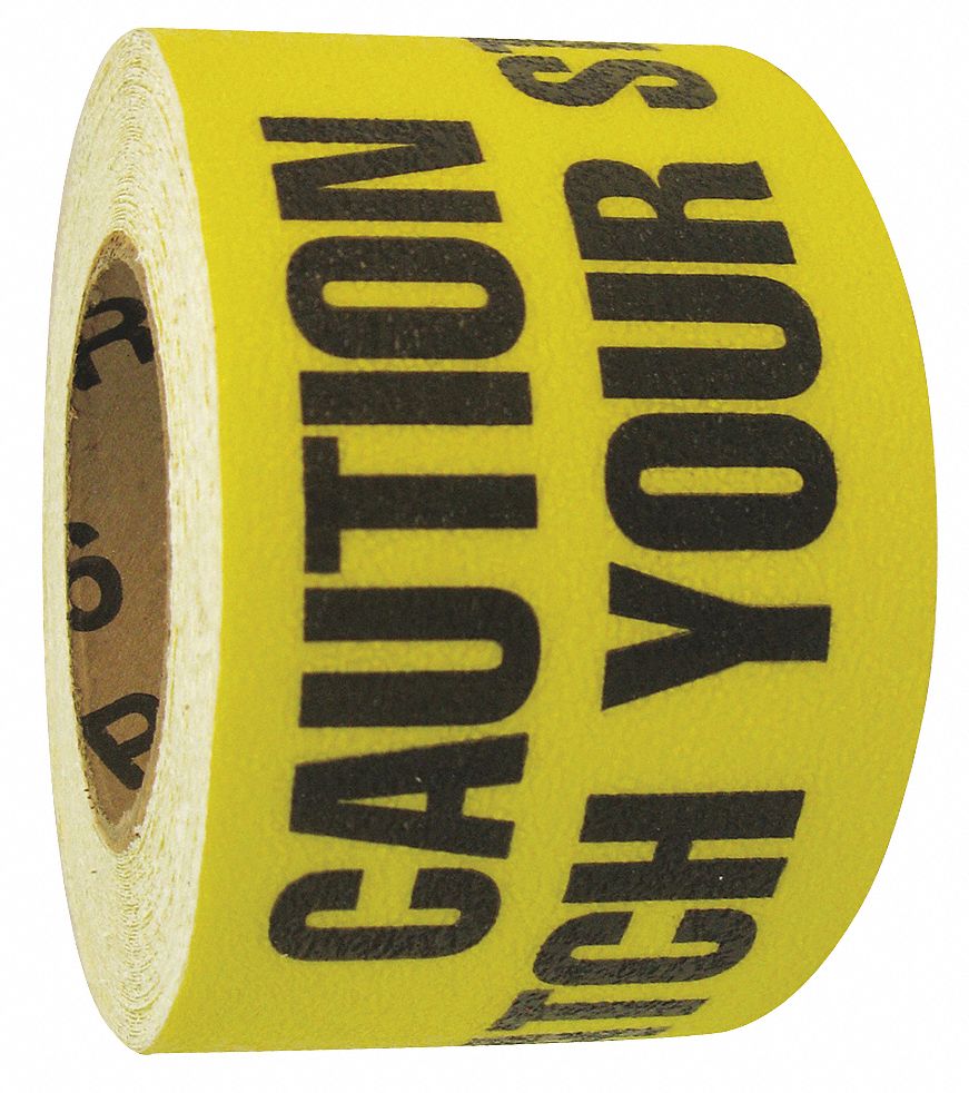 ANTISLIP TAPE,60 FTLX3 "W,BLK/YLW,46GRIT