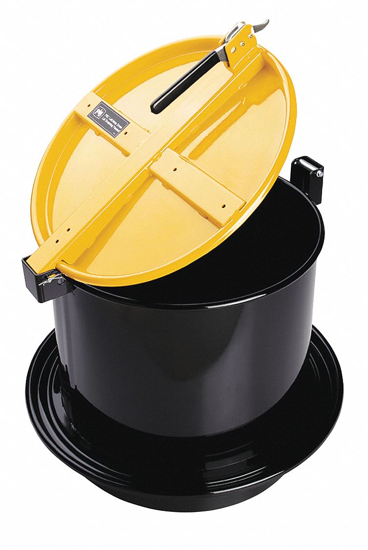 DRUM LID, 23¾ IN OUTSIDE DIA, FOR OPEN HEAD STEEL DRUMS, FOR 55 GAL DRUM CAPACITY