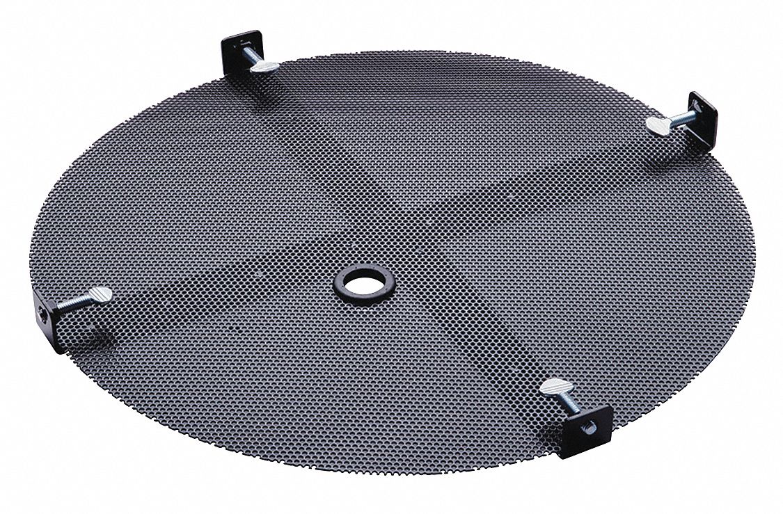 Drum Funnel Screen: No Flame Arrester, 1.5 in, 0.125 in
