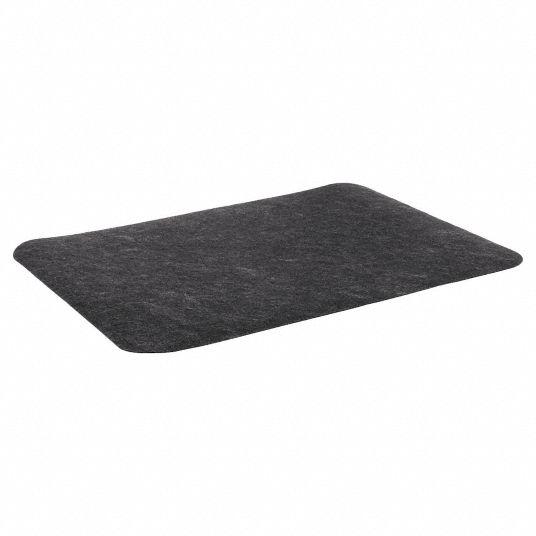 PIG, Black, Polypropylene, Hand Dryer Floor Mat - 452L19|GRP7606-BK ...