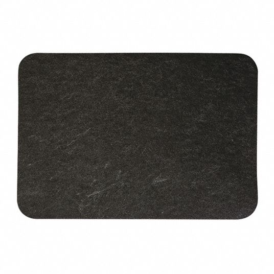 PIG Hand Dryer Floor Mat, 17 inL x 24 inW x 1/16 inH, Unscented, Black