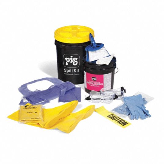PIG Spill Kit/Station, Neutralizes Chemical Type Formaldehyde