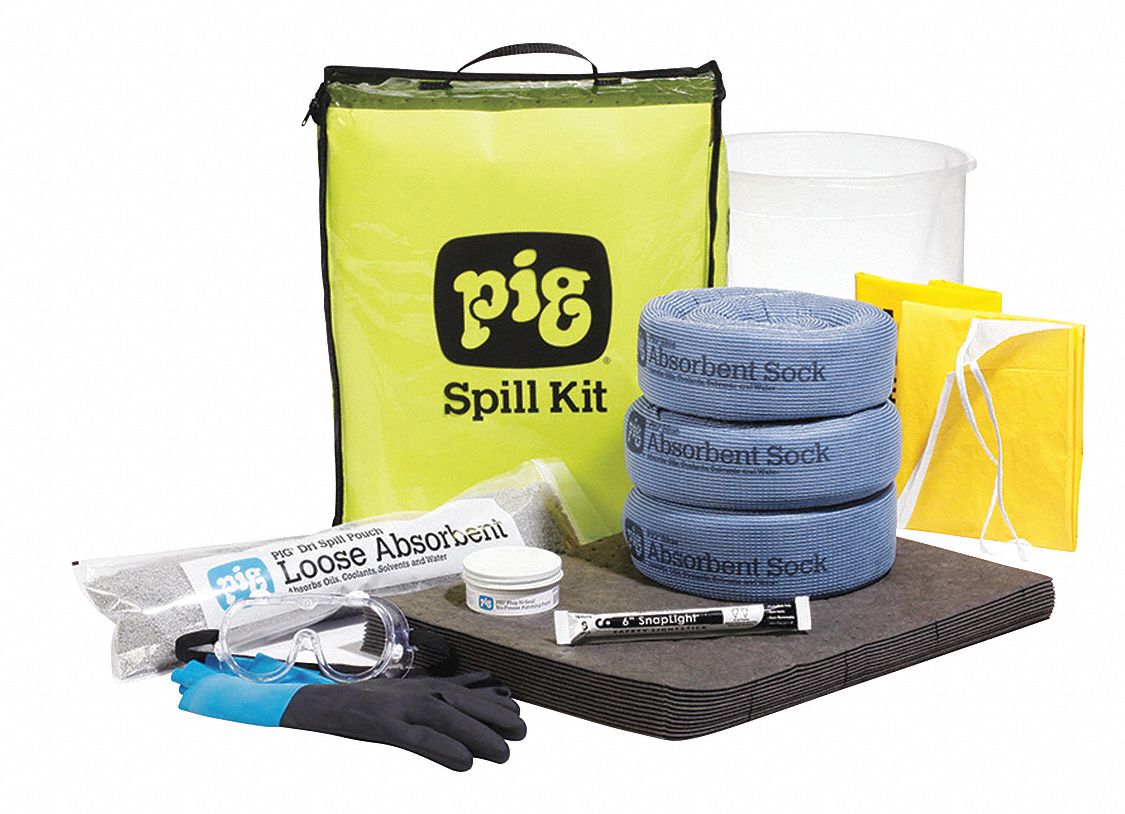 TRUCK SPILL KIT,6 GAL ABSORB,CLEAR