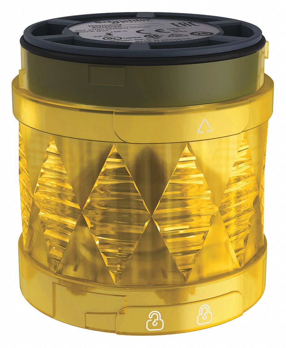 24V AC/DC, Yellow, Tower Light Module Flashing - 452M78|XVUC48 - Grainger