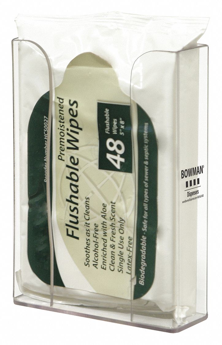 Wipe Dispenser, 1 Compartments, Clear