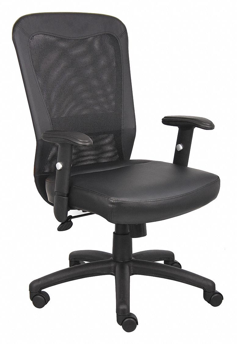 Fulmer black best sale leather executive chair