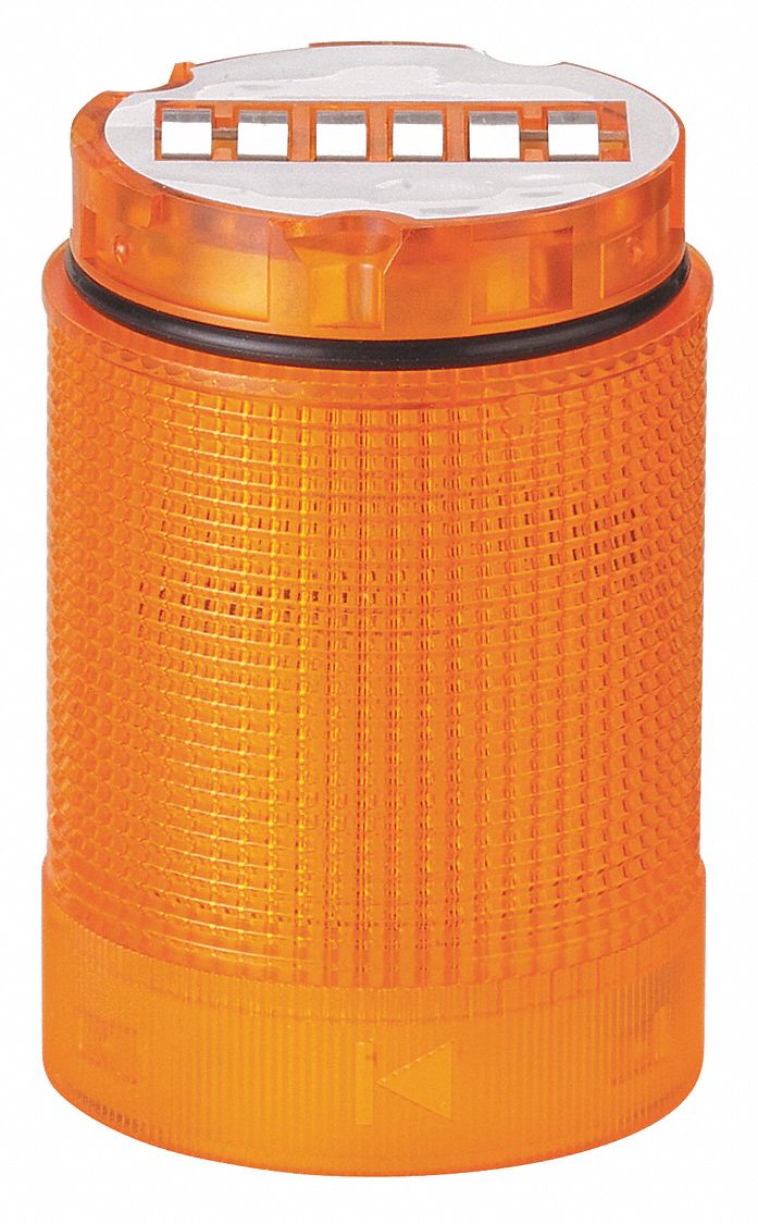 Tower Light Module: Flashing/Steady, 24V AC/24V DC, Yellow, 40 mm Overall Dia, KombiSIGN 40