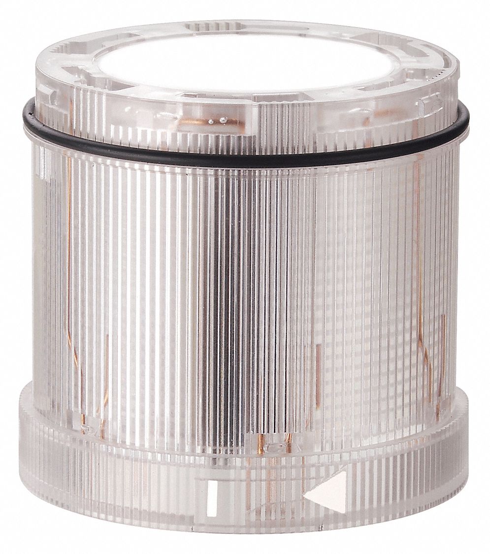 24V AC/DC, Clear, Tower Light Module Steady - 452T39|64440075 - Grainger