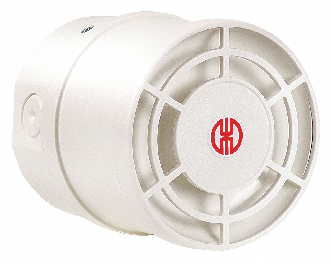 Multi-Tone Sounder: Tone Sound, 0.12 W Watt, 9 to 28V DC, Indoor/Outdoor, 14095050, 100 mm dia