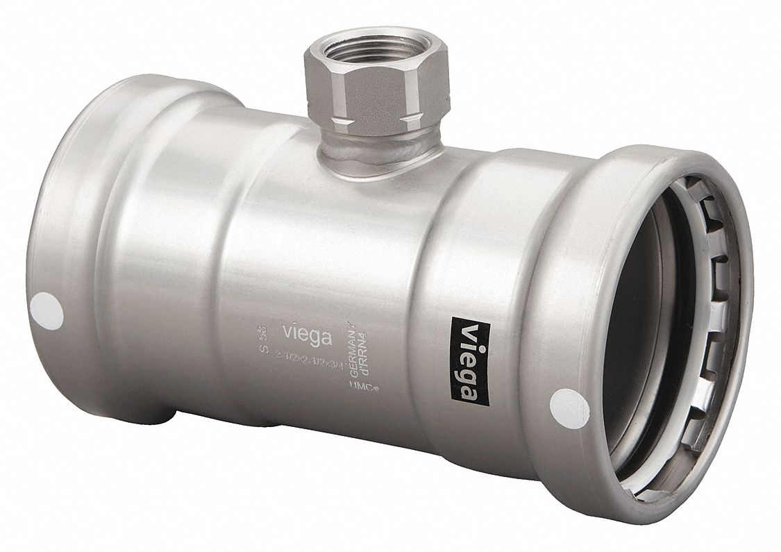 VIEGA MEGAPRESS, Zinc Nickel-Plated Carbon Steel, Press-Fit x Press-Fit ...