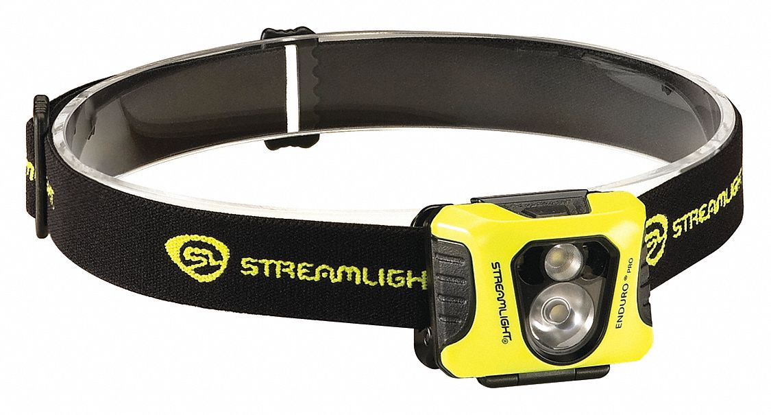 HEADLAMP, 200 LUMENS, 38 HOUR MAX RUN TIME, 95 M MAX BEAM DISTANCE, YELLOW