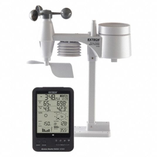 EXTECH Wireless Weather Station, Indoor 40 to 158°, Outdoor 40 to 176