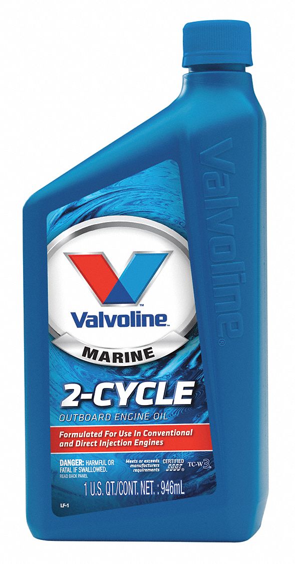 VALVOLINE 822386 2-Cylce Engine Oil,1 qt.,Bottle,Green 453A90