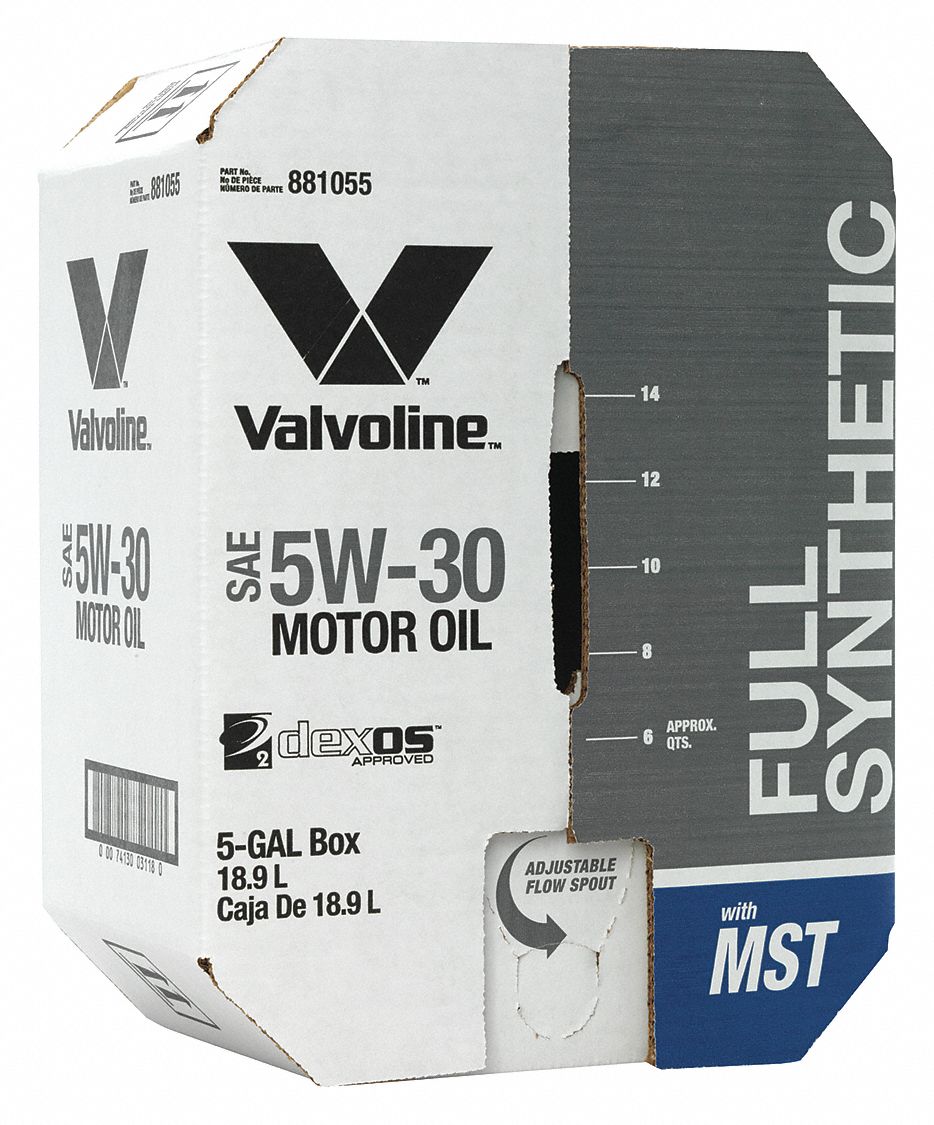 Engine Oil: Synthetic, 5 gal Size, Box, 5W-30, European Vehicle