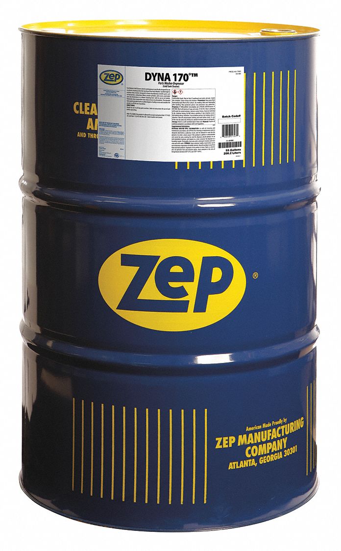 ZEP, Solvent, Dirt/Grease/Oil, Parts Washer Cleaner 453D0217985