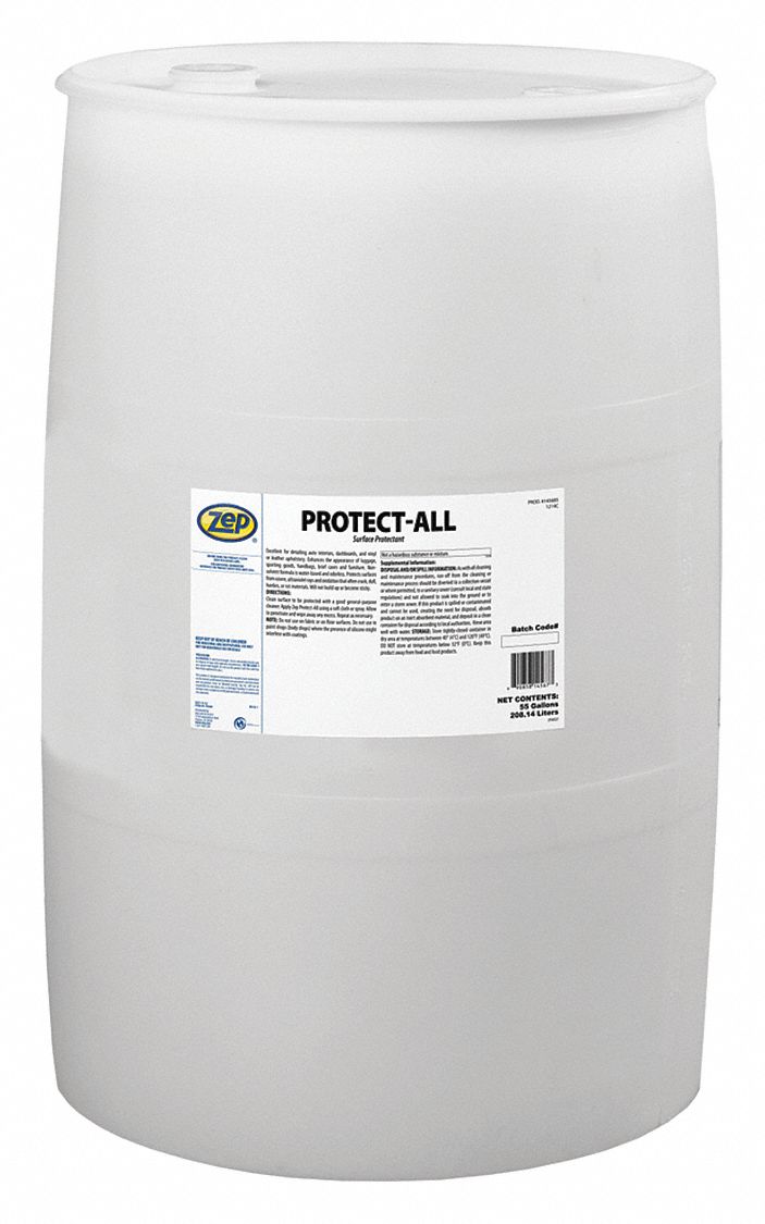 ZEP Surface Protectant, Liquid, 55 gal, Drum, Liquid, White 453D35