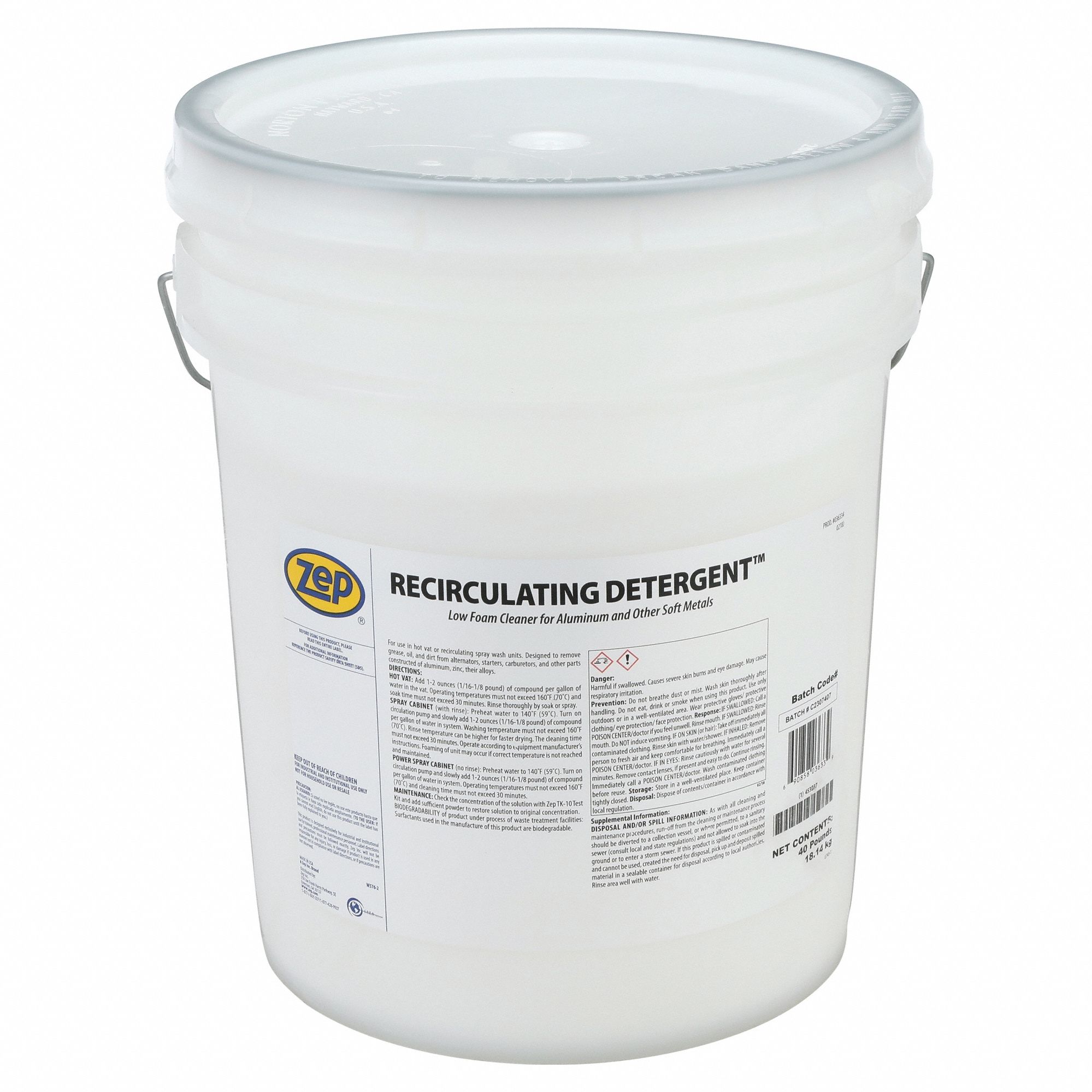 Recirculating Detergent