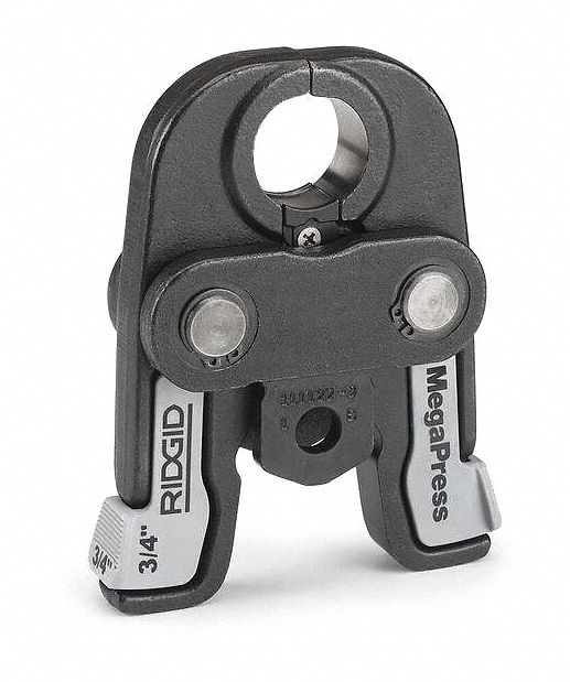 Press Jaw: 3/4 in Pipe, Stainless Steel, For Viega MegaPress, Compact Tool Types