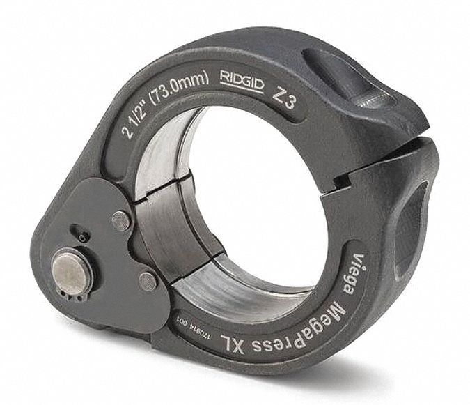 Press Jaw: 2 1/2 in Pipe, Carbon Steel/Stainless Steel, For Viega MegaPress