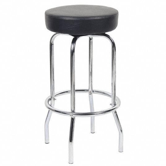 OEMTOOLS 24910 Garage Counter Stool, Matte Black Finish, Stool Chair for  Shop Work, Work Bench Swivel Stool, Garage Work Bench Stool, Cushioned  Stools