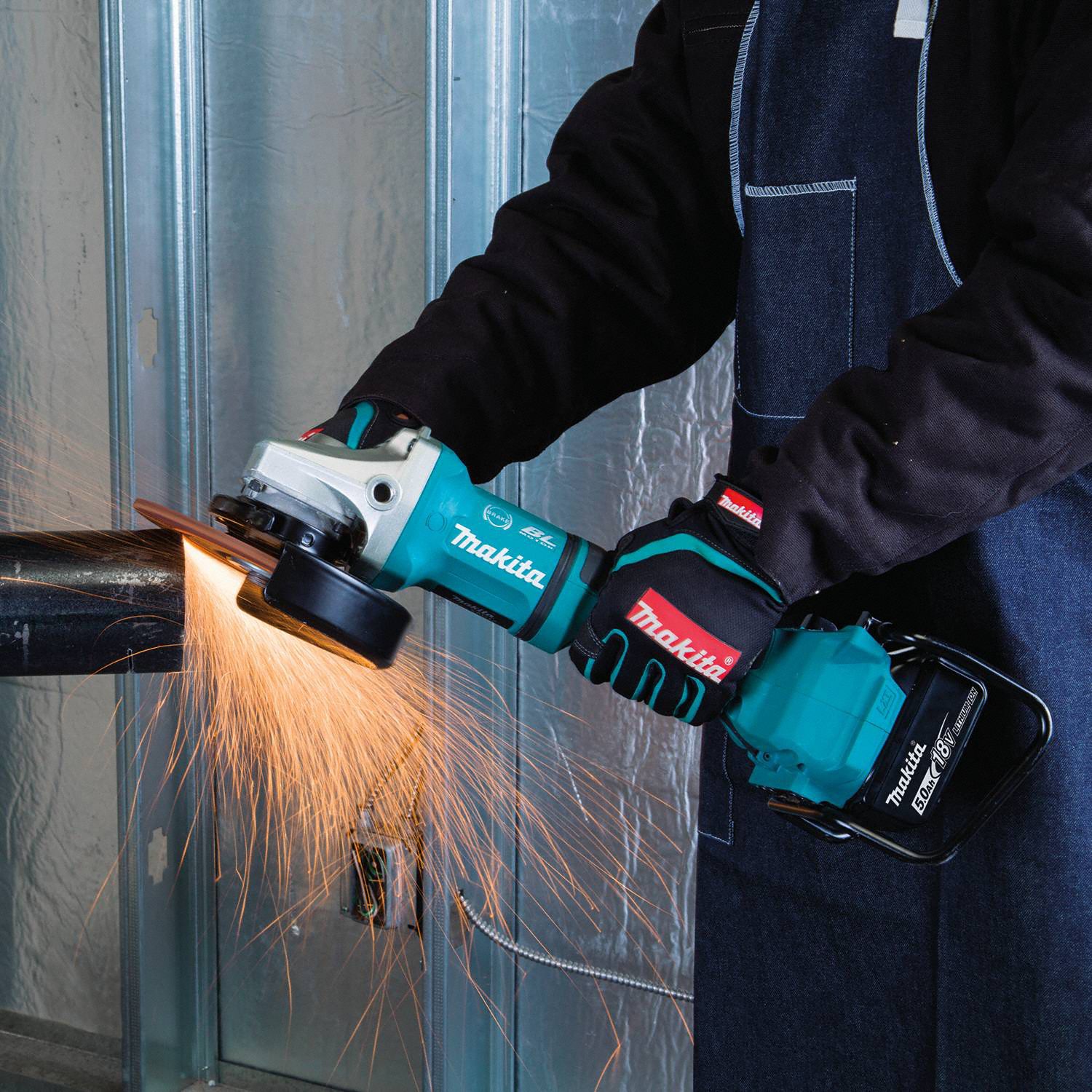 MAKITA Cordless Angle Grinder Kit 7 In Wheel Diameter 36V DC   453G23 6