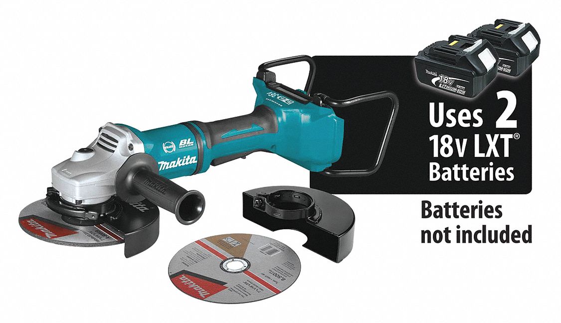 Angle Grinder: 7 in Wheel Dia, Brushless Motor, 36V DC, Std Head, Barrel Grip Grip, LXT®, Tool Only