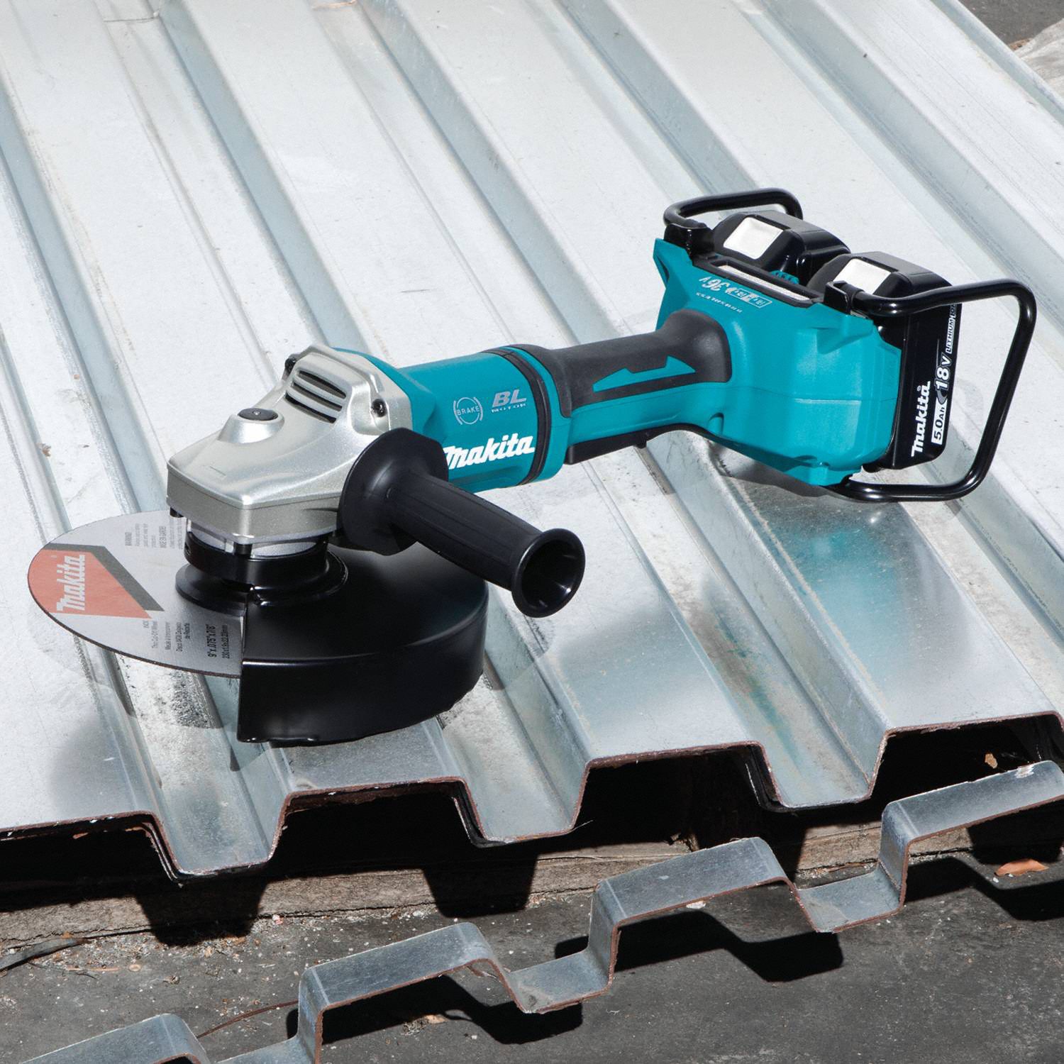 MAKITA Cordless, Angle Grinder Kit, 9 in Wheel Diameter, 36V DC 453G25XAG13PT1 Grainger