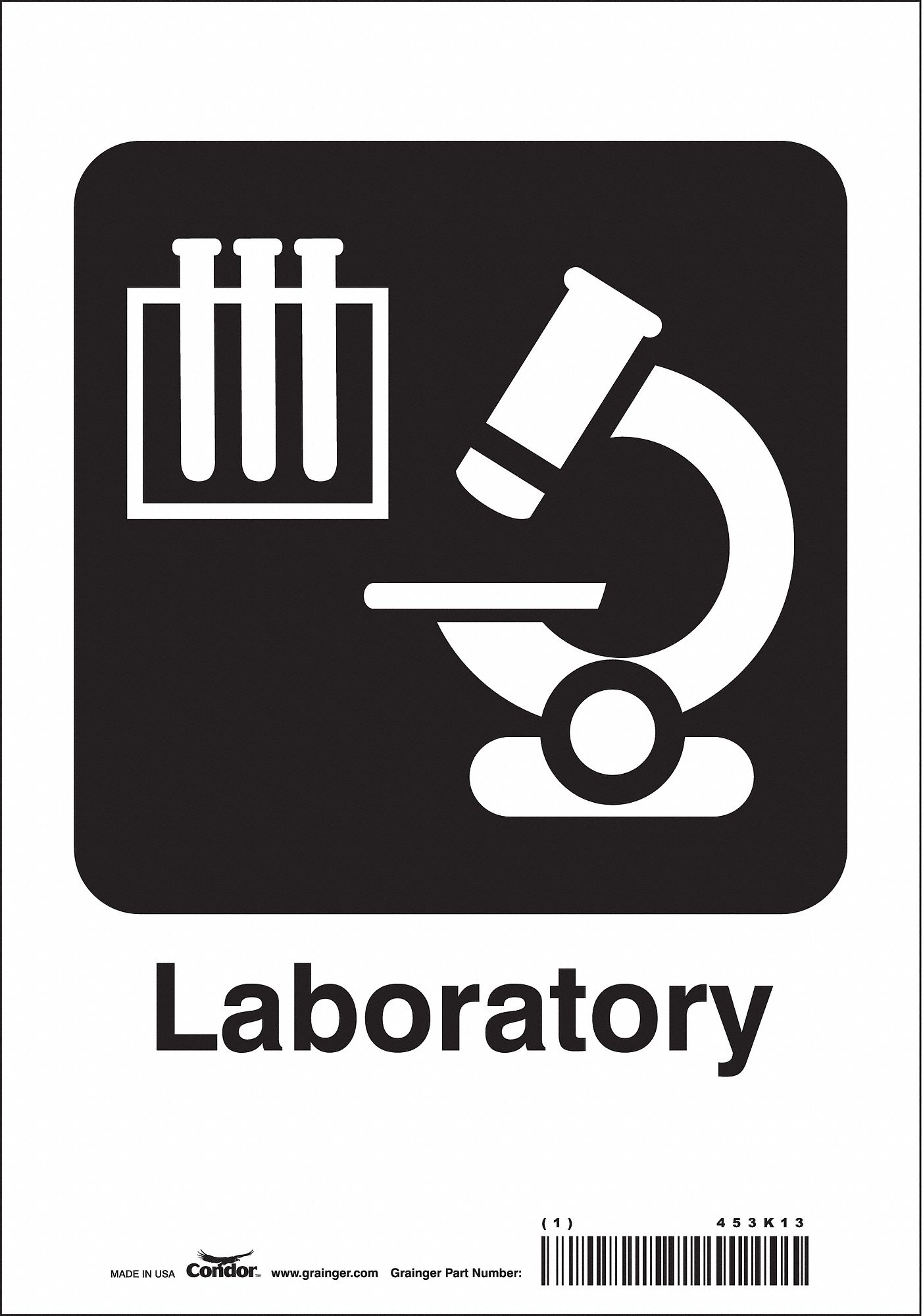 Safety Sign: Vinyl, Adhesive Sign Mounting, 10 in x 7 in Nominal Sign Size, Not Retroreflective