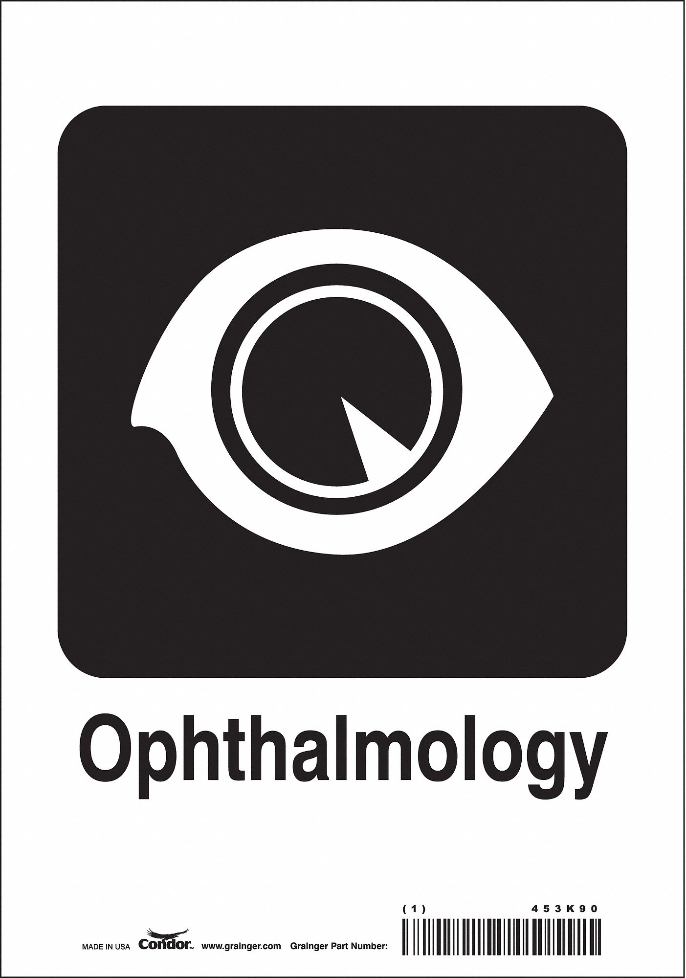 Safety Sign: Vinyl, Adhesive Sign Mounting, 10 in x 7 in Nominal Sign Size, Not Retroreflective