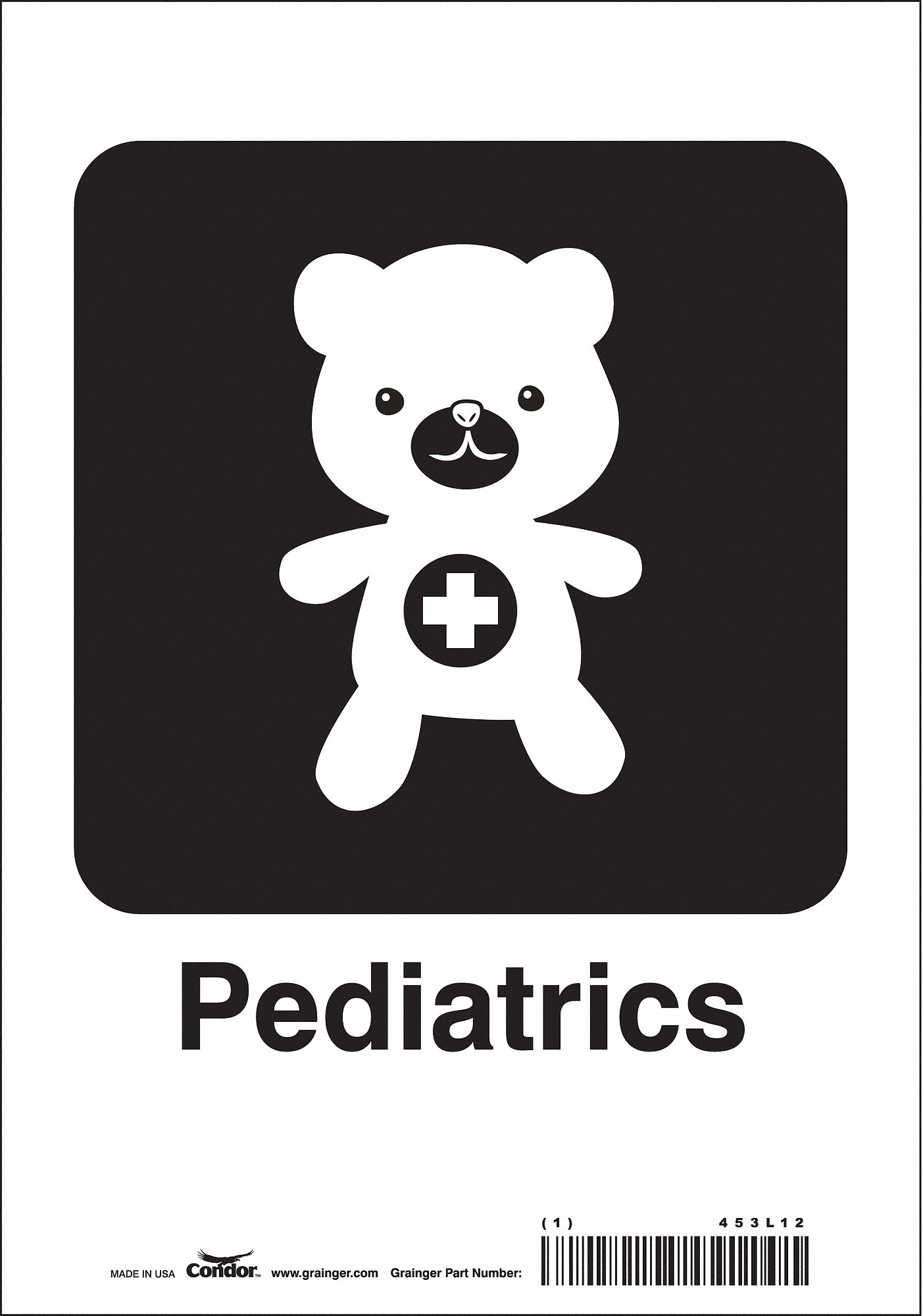 Safety Sign, 10 in x 7 in, Vinyl