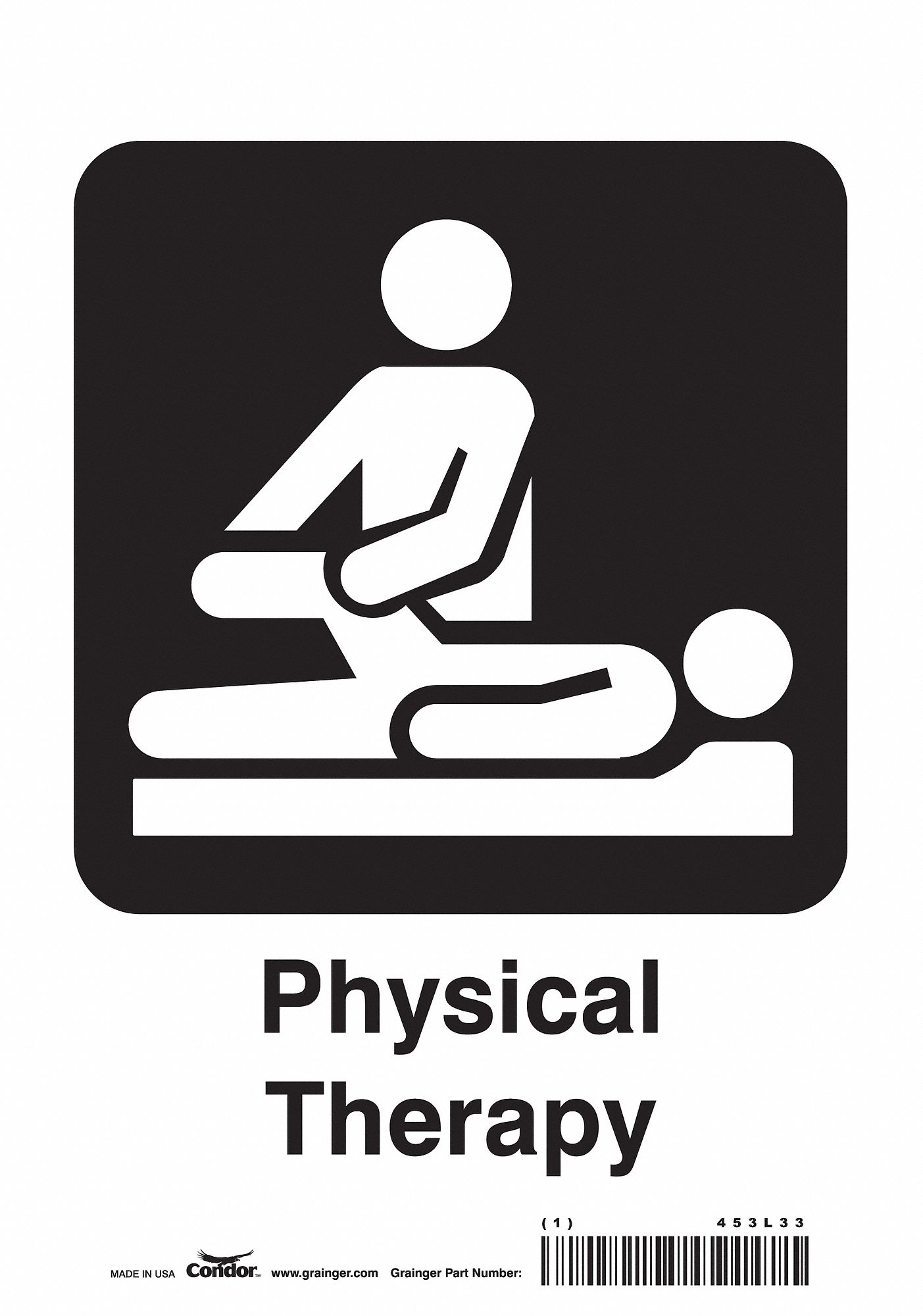 Safety Sign: Vinyl, Adhesive Sign Mounting, 10 in x 7 in Nominal Sign Size, Not Retroreflective