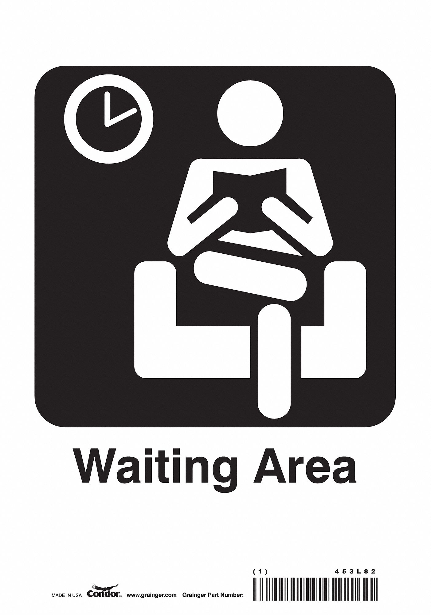 Safety Sign: Vinyl, Adhesive Sign Mounting, 10 in x 7 in Nominal Sign Size, Not Retroreflective