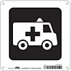 Square Ambulance Entrance Symbol Signs image