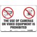 The Use Of Cameras Or Video Equipment Is Prohibited Signs