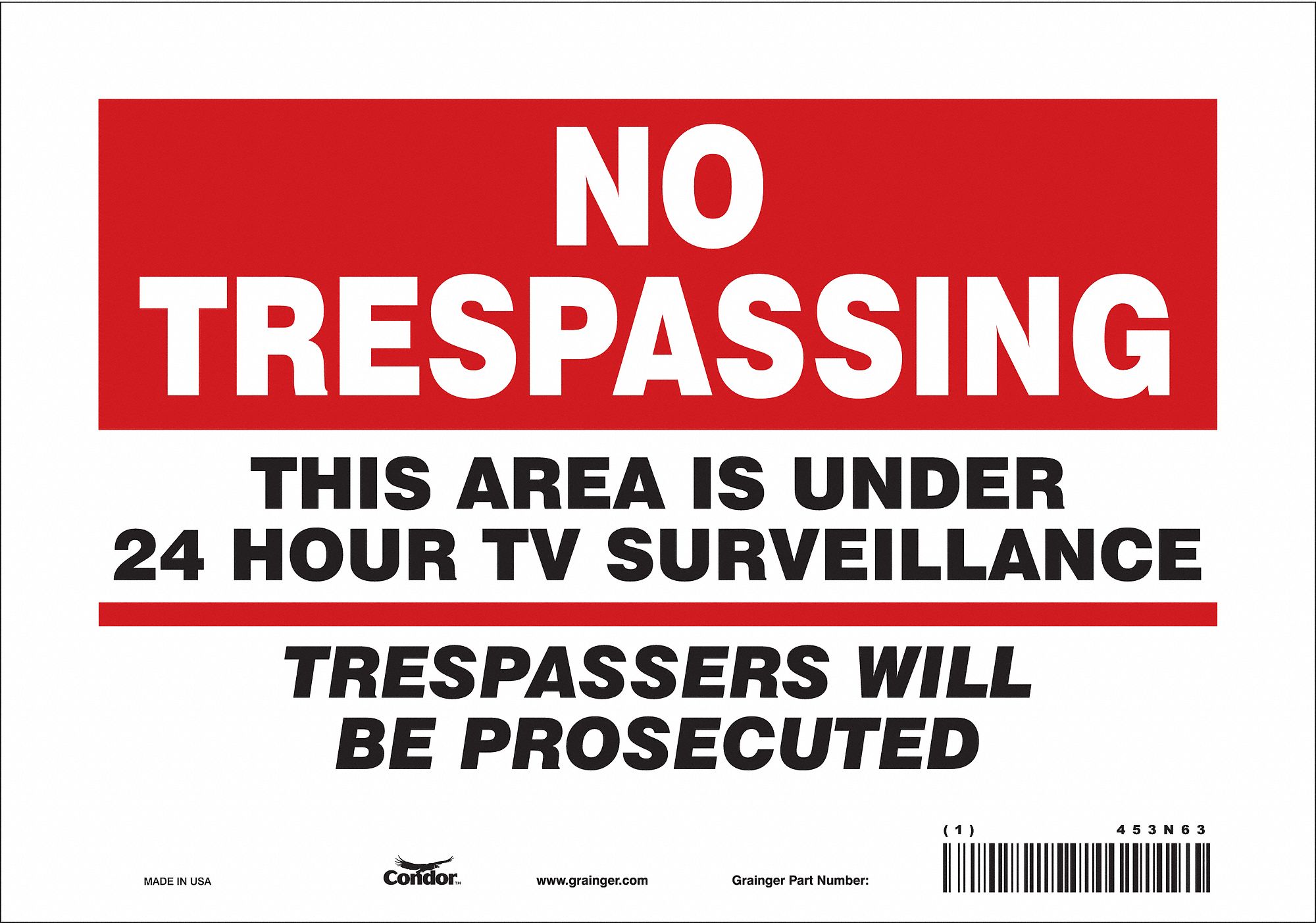 Safety Sign: Vinyl, Adhesive Sign Mounting, 7 in x 10 in Nominal Sign Size, Not Retroreflective