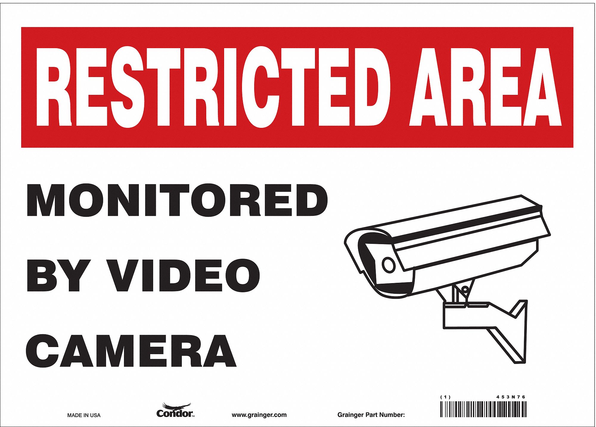 Safety Sign: Vinyl, Adhesive Sign Mounting, 10 in x 14 in Nominal Sign Size, Not Retroreflective