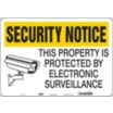 Security Notice: This Property Is Protected By Electronic Surveillance Signs