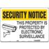 Security Notice: This Property Is Protected By Electronic Surveillance Signs