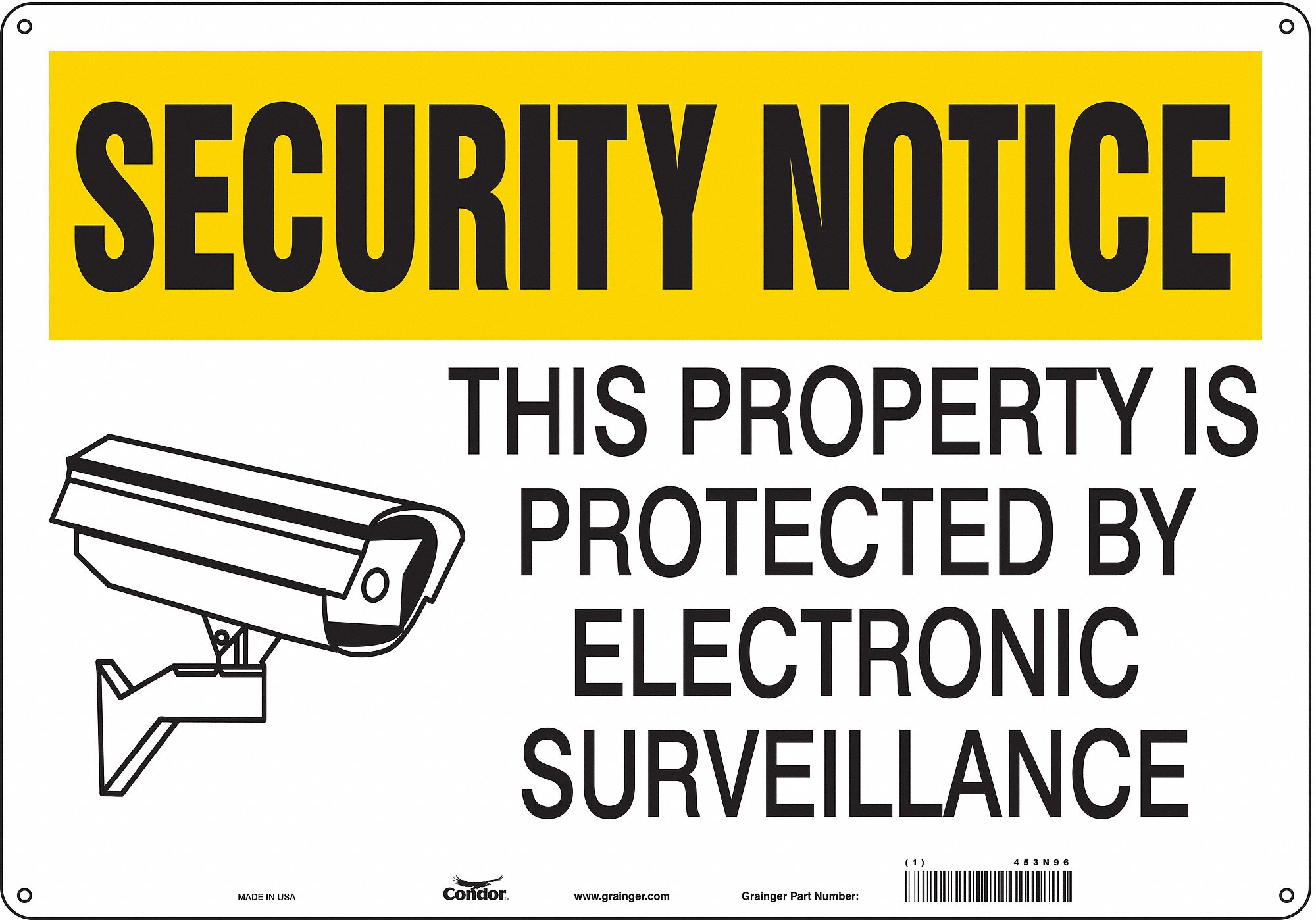 Safety Sign: Polyethylene, Mounting Holes Sign Mounting, 14 in x 20 in Nominal Sign Size