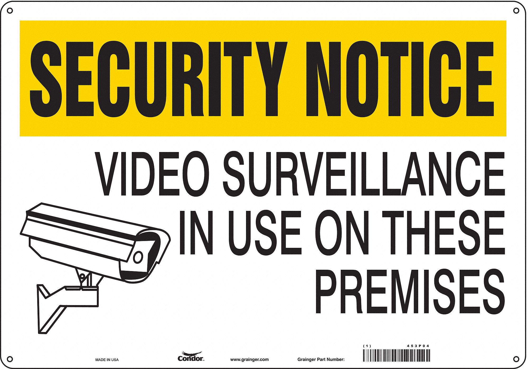 Safety Sign: Aluminum, Mounting Holes Sign Mounting, 14 in x 20 in Nominal Sign Size, 0.032 in Thick