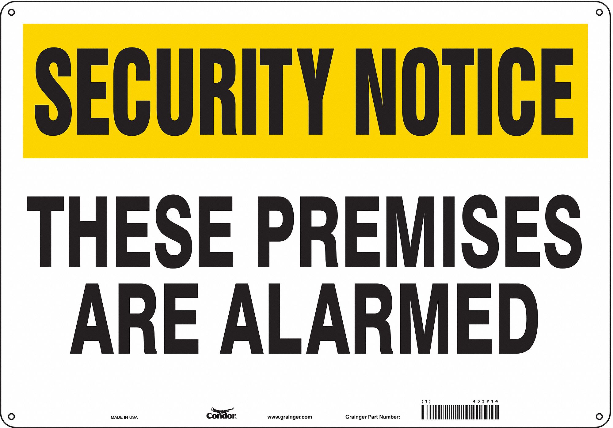 Safety Sign, 14 in x 20 in, Aluminum