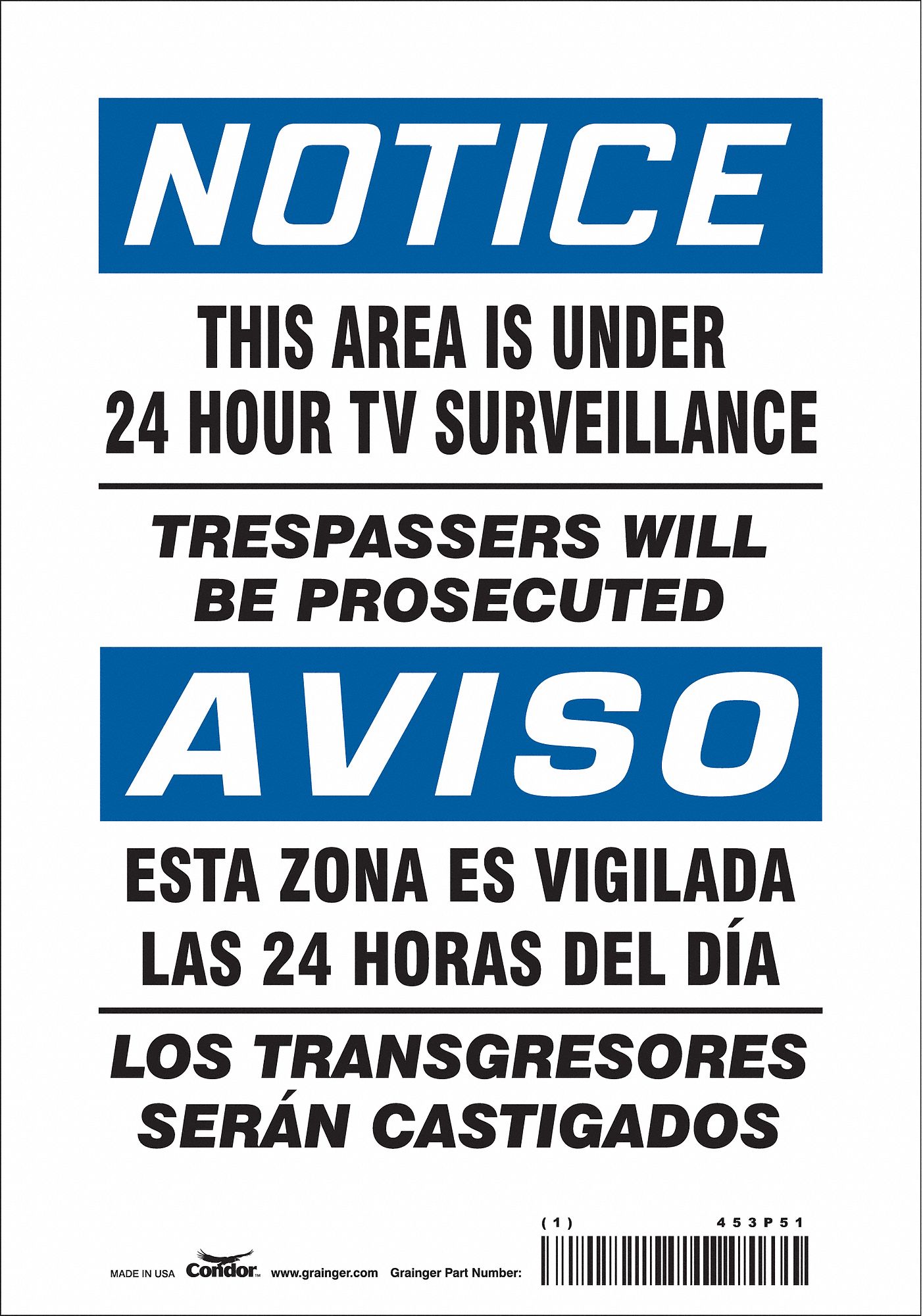 Safety Sign: Vinyl, Adhesive Sign Mounting, 10 in x 7 in Nominal Sign Size, Not Retroreflective