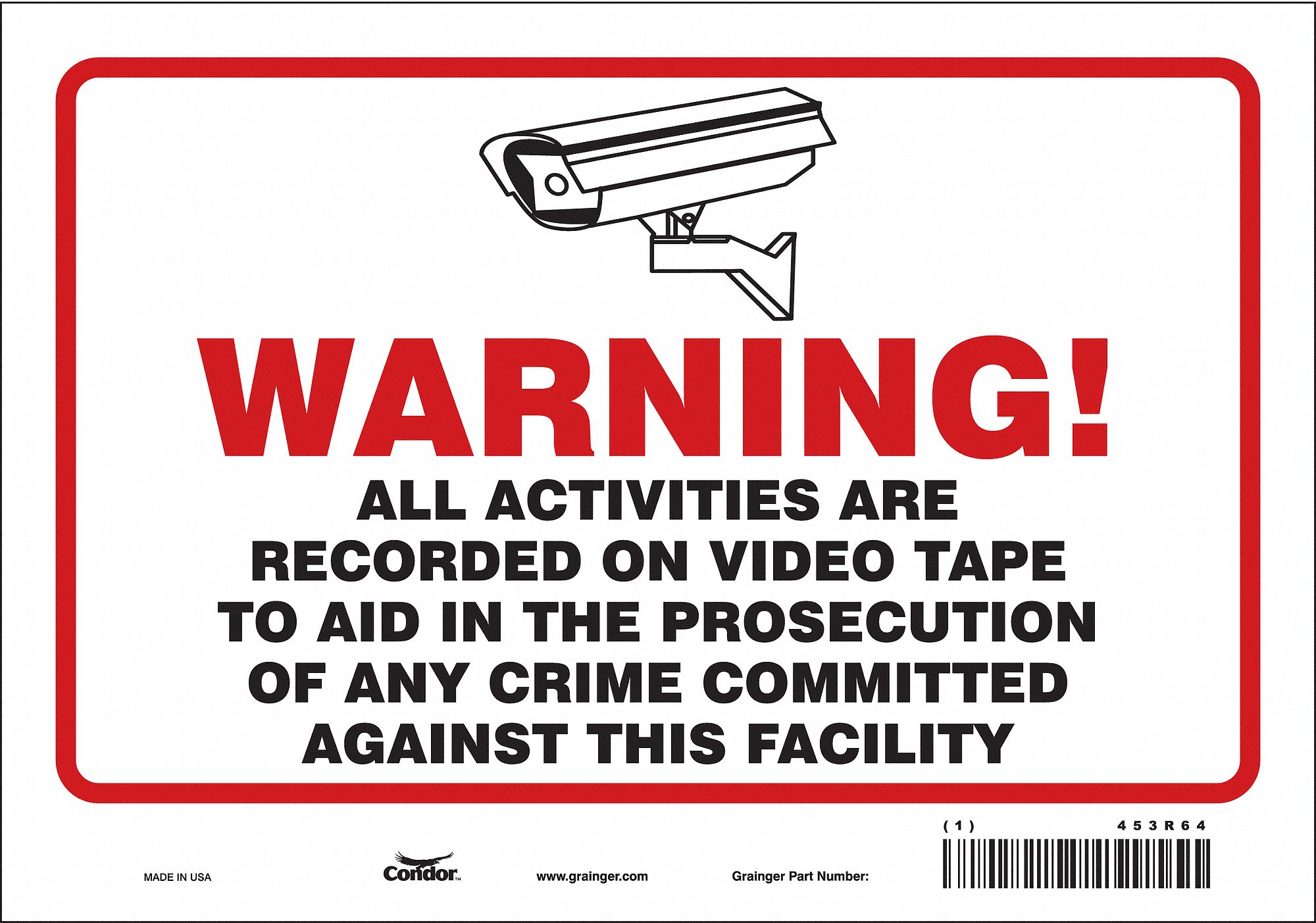 Safety Sign: Vinyl, Adhesive Sign Mounting, 7 in x 10 in Nominal Sign Size, Not Retroreflective