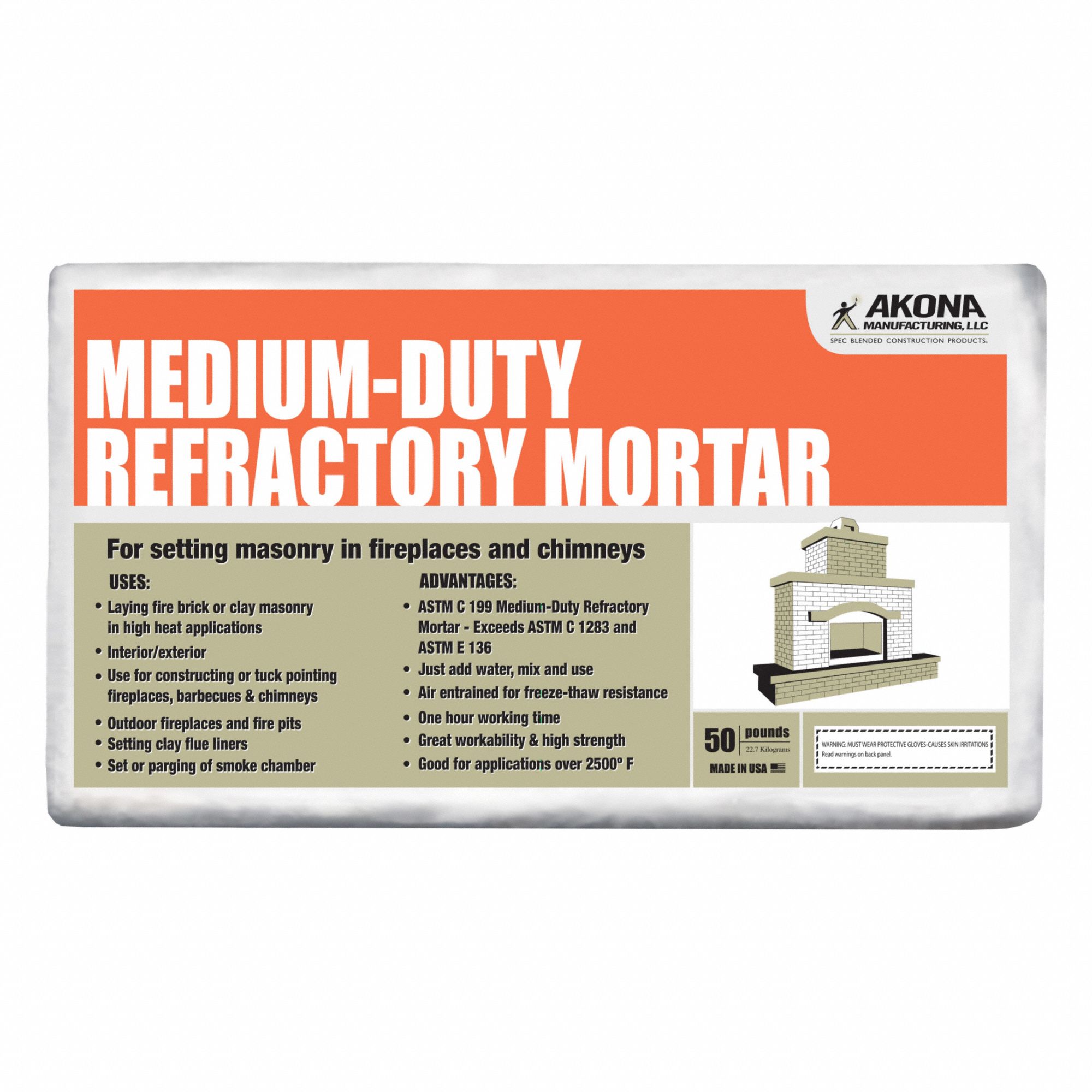 Medium Duty Refractory Mortar Mortar
