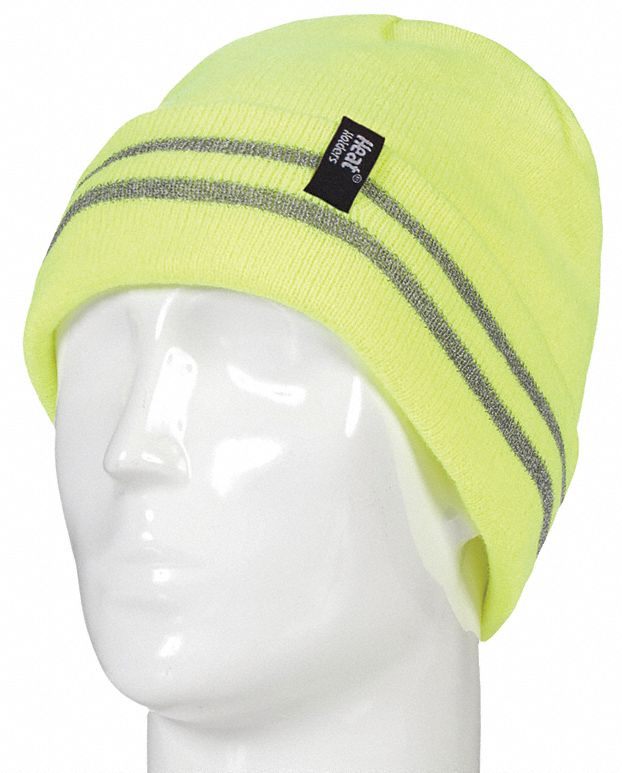 Knit Cap, Covers Head, Universal, Bright Yl