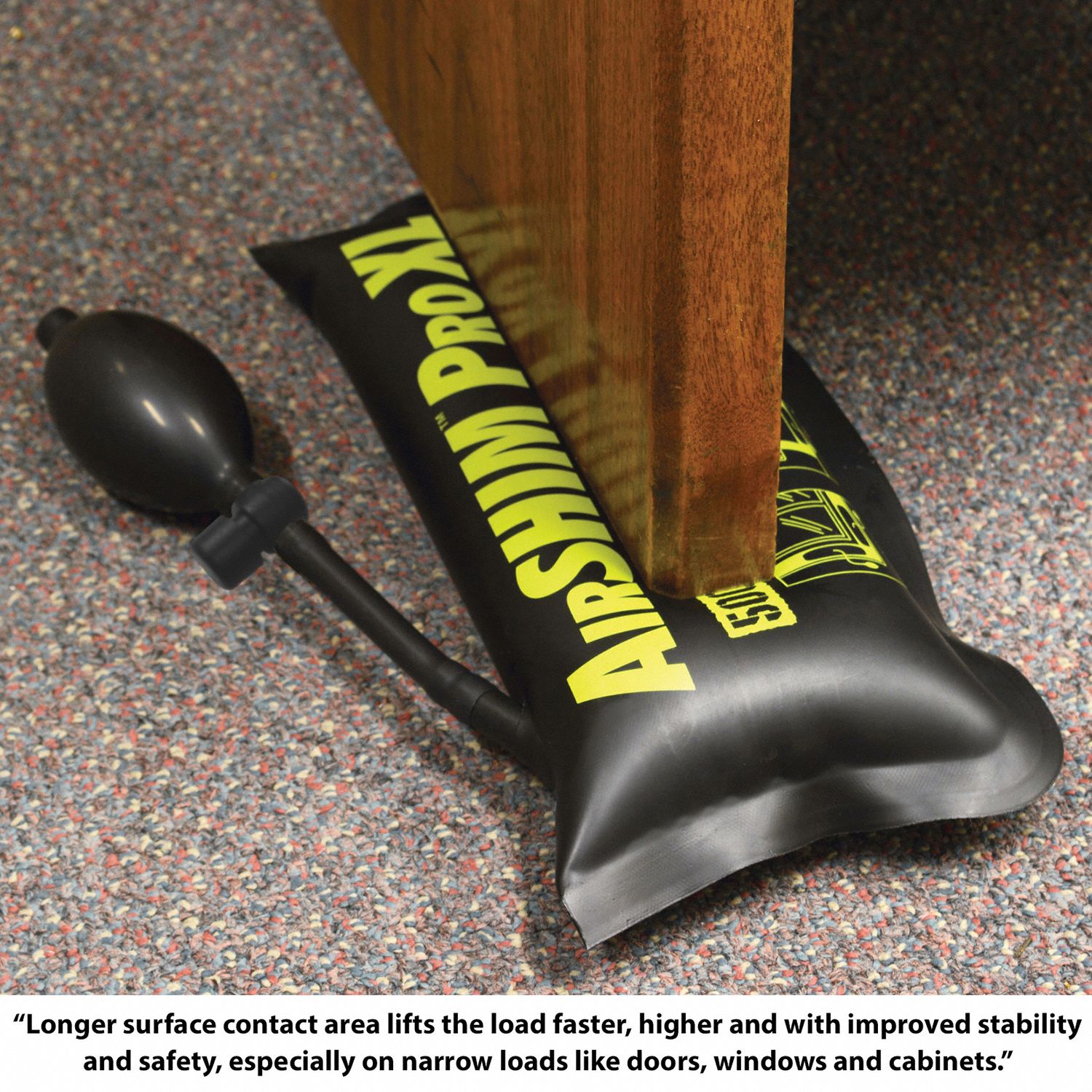 AIRSHIM Air Wedge with 500 lb Max. Load Capacity 453T281194 Grainger