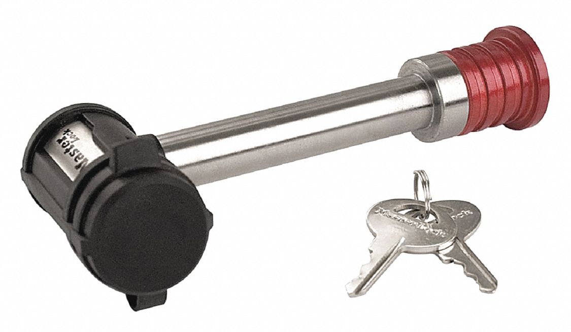 MASTER LOCK Receiver Lock, Push to Lock(TM) 453T301469DAT Grainger