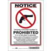 Notice Carrying A Concealed Handgun Is Prohibited In Or On This Place Or Premise Signs