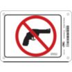 No Handguns Symbol Pursuant To 430 ILCS 66/65 Signs